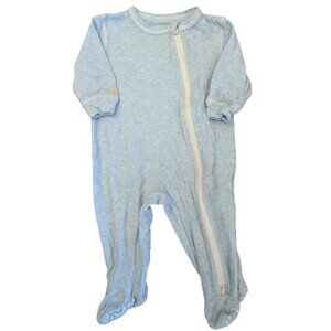Juddlies Blue Cotton Footed Sleeper Footie 3-6m